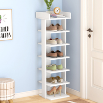 Easy entry narrow shoe rack Home Mini Mini space saving slippers storage rack into the door dust economy shoe cabinet