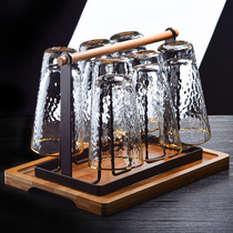 Water cup shelf rack home living room glass cup upside down storage rack drying beer tea cup upside down drain rack