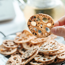 The first bite of Lotus wood is amazing to seaweed lotus root crisps 100g without adding delicious pepper and salt crispy lotus root slices.
