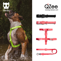 QZee American Zeedog Outdoor Waterproof Dogs Traction Rope Items Ring Chest Back Suit Kim Wokkifa Bullfight Teddy