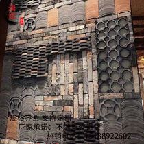  Antique green brick tile brick Courtyard brick Old brick wall brick slice Chinese industrial style background wall Ming and Qing retro brick