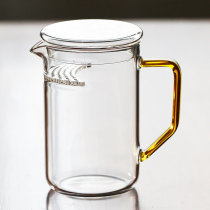 Thickened glass Crescent Road Cup home office tea cup with lid large capacity green tea cup for personal purpose