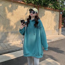 2022 Chunqius new big code necropolis The loose Korean version of the Korean version of the hat with the fat mm Cartoon Alphabet Jacket Tide
