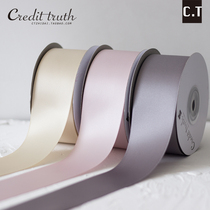 4cm high quality encrypted double-sided polyester ribbon Wedding Bow High-end gift wrapping ribbon Nordic style ribbon