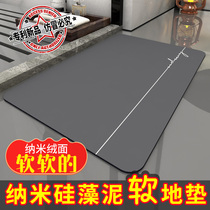 Nano diatom mud soft floor mat Bathroom Diatom mud absorbent soft floor mat Kitchen bathroom non-slip quick-drying soft mat
