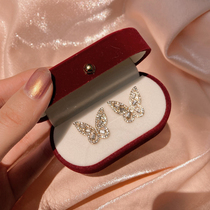 South Palace One Dream Li Sithu with the same Butterfly Mosquito Coil Dish Ear Clip Without Ear-ear Earrings Earrings FAIRY AUTUMN