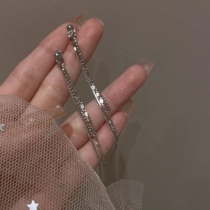 Light Mantle long flow Su Mosquito Coil Pan Ear Clip Without Earrings Earrings Earrings Small Crowdsourced refined commute