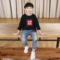 5678-year-old boy pants long pants spring autumn style 2022 new childrens jeans Han version childrens handsome boy handsome