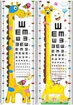 Removable vision test wall sticker vision test test table child weight height visual chart wall sticker