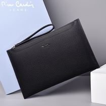 Pilkardan Envelope Bag Men Genuine Leather Multifunction Hand Holding Baotou Layer Bull Leather Handbag Mens Business Casual Mens Bag