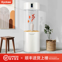 Aike fish tank Aquarium Small betta ecological creative fish tank Cylindrical acrylic goldfish tank Medium-sized fish tank