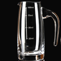Liquor dispenser Red wine jug wine jug wine jug unleaded glass thread measuring cup with scale