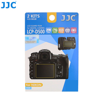 JJC for Nikon D500 screen film with shoulder screen D500 SLR camera screen protection HD film 2 sets