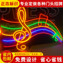 Neon custom shape luminous characters flexible 12V light with indoor Image wall decoration Billboard letter making