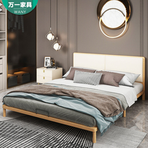 Light luxury iron bed master bedroom soft bag simple modern double bed 1 8m Nordic gold iron frame bed net red metal bed