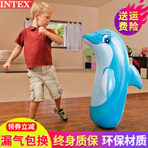 INTEX tumbler toy baby large inflatable toy childrens boxing bag enlarged thick early education puzzle