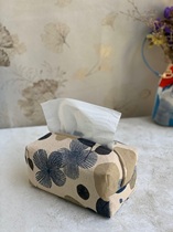 Treasure handmade custom Taiwan imported cotton linen Nordic style fashion simple flower cloth art paper bag storage paper bag