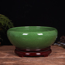 Jingdezhen ceramic fish tank Turtle tank Large desktop goldfish tank Water lily tank bowl Lotus basin narcissus porcelain basin Porcelain tank