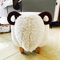 Creative lamb shoe stool wearing shoe stool home shoe stool storage stool test shoe stool small sofa stool modern simple