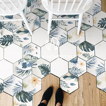 Vatican Nordic candy glaze hexagonal tile tile tile toilet tile kitchen balcony wall tile non-slip hexagonal tile