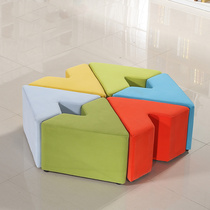 Kindergarten Early Education Center Training Institution Maternal and Child Room Creative Alien Childrens Variable Puzzle Combination Sofa Stool