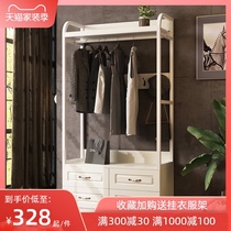  Hanger Floor-to-ceiling living room Bedroom net red room coat storage hanger Household simple Nordic iron wardrobe