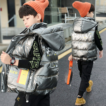 Childrens clothing boys Machia autumn clothing 2021 new CUHK boy boy winter blouse thickened cotton clothes Korean version of the tide