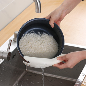 熠星居家创意不伤手淘米器新款厨房多功能洗米勺沥水器便携过滤洗