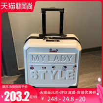 ins net red trolley suitcase female 18 inch student small lightweight boarding box 20 password box travel box male