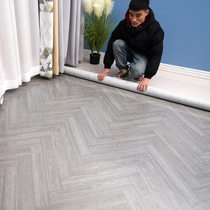 The floor is directly covered with cement thickened wear-resistant and waterproof and the floor is covered with rough house floor rubber bedroom floor tile floor leather