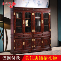 Mahogany furniture Study bookcase Office desk desk Indonesian black acid branch wood broadleaf yellow sandalwood Big Bantai villa complete
