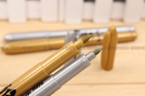 Wedding banquet sign-in pen wedding Title book book Signature Pen greeting card pen Golden Silver 12 boxes