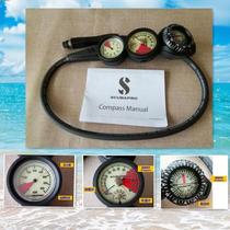 Diving Equipment Scubapro Triple Meter Depth Meter Residual Pressure Meter North Needle Pressure Meter Triple Meter