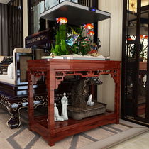 The whole set of Chinese fish tank frame solid wood base retro mortise tenon and Tenon grass tank fish tank aquarium bottom cabinet load bearing