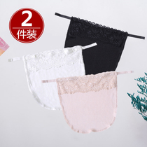 Silk mulberry silk one-piece chest female anti-light artifact bottoming underwear black white inner chest film thin