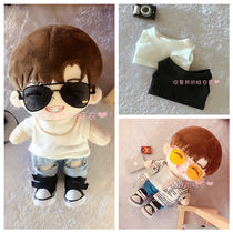 Spot 20cm baby clothes exo doll doll vest inner strap vest white vest T black vest T