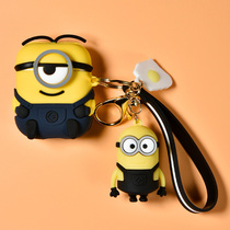 airpods protective case airpods pro shell 2 generation 3 creative cartoon animation cute Apple Bluetooth wireless headset box Dust sticker ipod drop soft silicone liquid transparent one or two