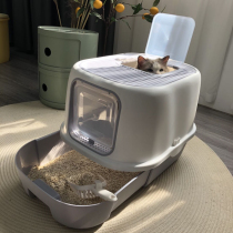 Drawer-type cat litter box Fully enclosed cat toilet Splash-proof cage kittens King-size oversized top-entry deodorant