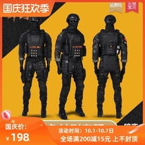 Outdoor long-sleeved frozen fish frog suit suit male CS entertainment competitive equipment black dark night physical clothing overalls