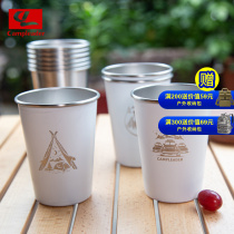 Camping Cup Camping Tableware Outdoor Equipment Supplies Stainless Steel Coffee Cup Portable Picnic Cup Picnic Set