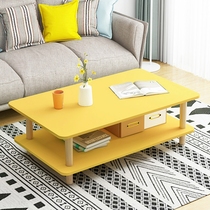 Coffee table small apartment Net Red Girl bedroom ins Wind living room sitting on the ground household rectangular table low table coffee table table