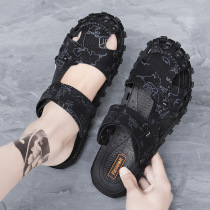 Sandals mens 2022 new summer outdoor sports Driving outside the mens leisure and beach dual-use non-slip sandals
