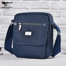 Seven Wolves Mens Bag Single Shoulder Bag Oxford Buns Men Skew Satchel Bags Casual Bag Bags Youth Sports Sap Bag Waterproof Bag