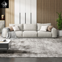 Minimalist fabric sofa living room bedroom small apartment modern simple double three Nordic latex noble concubine combination sofa