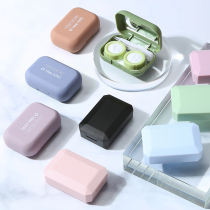 Contact lens box ins Girl heart cute portable simple companion storage net red with the same color contact lens box