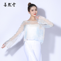 Classical dance body rhyme gauze dance costume female elegant fairy air Chinese dance practice clothing modern smock summer New