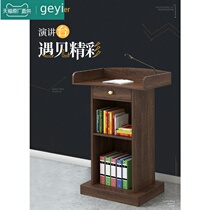 Simple modern welcome desk shopping guide desk reception desk podium speech platform host platform host platform