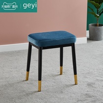 Nordic dressing stool Makeup stool Wrought iron light luxury Dengzi Simple modern makeup chair Bedroom net red dresser stool