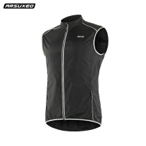 Aspeedo riding suit waistcoat for mens windproof all season wear bike equipped breathable reflective sports vest light and thin