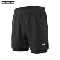 Sports Shorts Men Summer Speed Dry Running Pants Double Layer Breathable Inner Lining Fitness Training Pants Marathon Shorts Thin